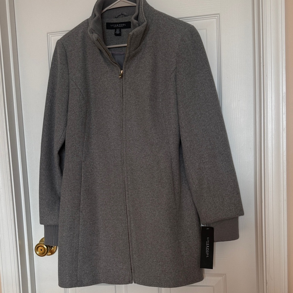 Liverpool Gray Zip-Up Jacket